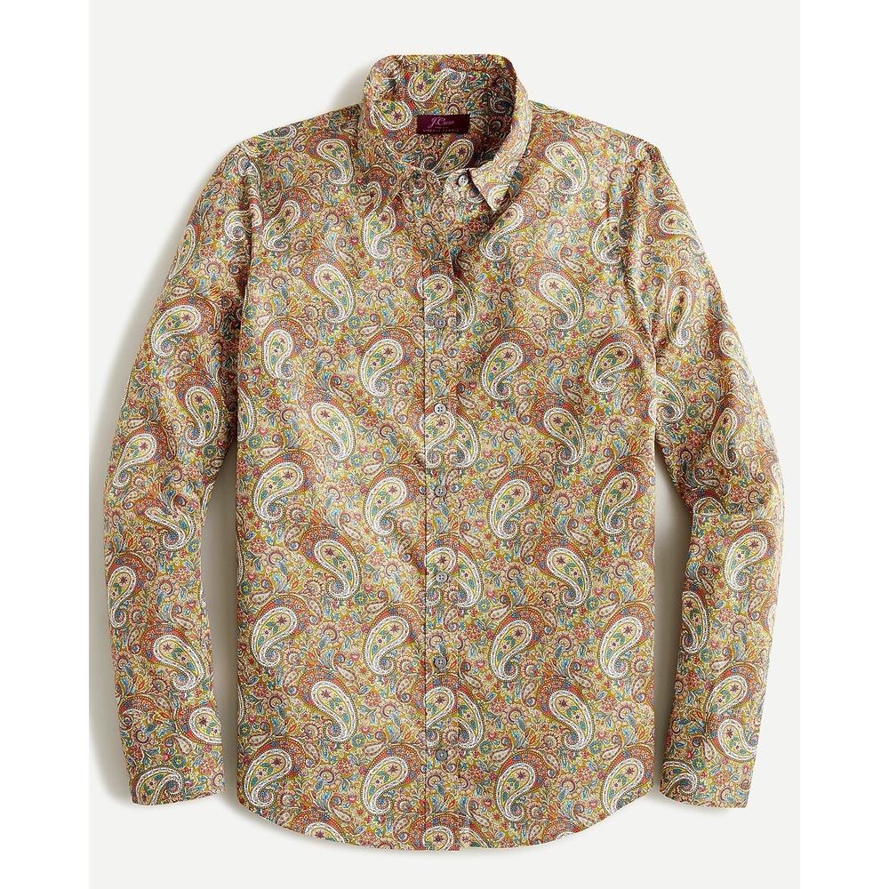 J. Crew Women’s Slim Perfect Shirt In Liberty Lee Manor Paisley Size 4